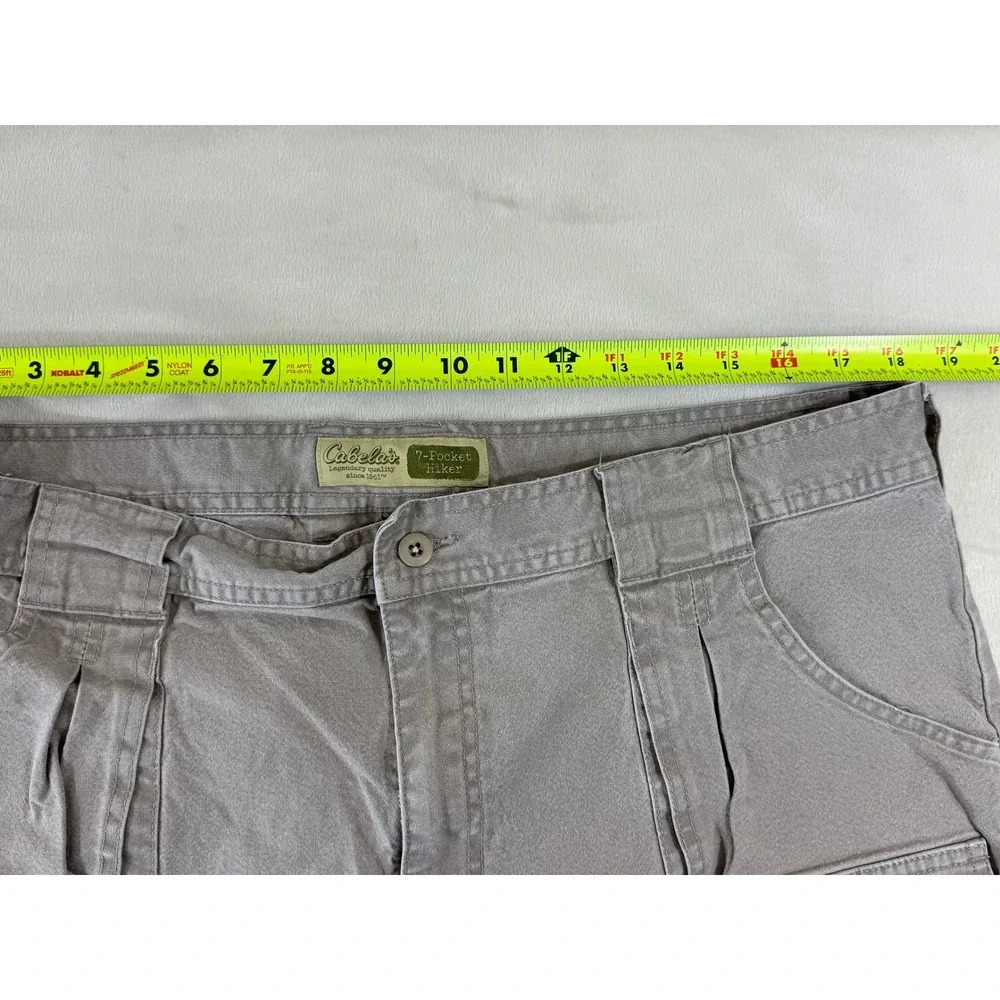 Cabela's 7-Pocket Hiker Cargo Pants Men's 40 Khaki Outdoor Hiking Utility